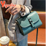 Crocodile Pattern Crossbody Bags Women Flap Shoulder Bags