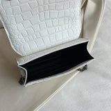 Stone Pattern Shoulder Messenger Bags for Women Small Flap Crossbody Belt Bag