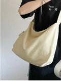 Canvas Tote Bag Female Solid Capacity Crossbody Bags