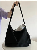 Canvas Tote Bag Female Solid Capacity Crossbody Bags