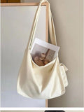 Canvas Tote Bag Female Solid Capacity Crossbody Bags