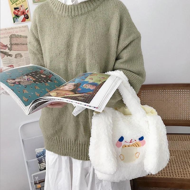 Long Ear Plush Lolita Bag Portable Small Bag
