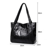 Vintage Large Capacity Leather Shoulder Bags for Women