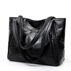 Vintage Large Capacity Leather Shoulder Bags for Women