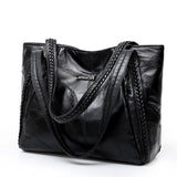 Vintage Large Capacity Leather Shoulder Bags for Women