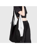 Large Patchwork Canvas Shoulder Bag