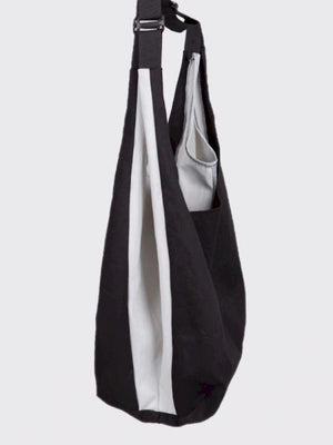 Large Patchwork Canvas Shoulder Bag