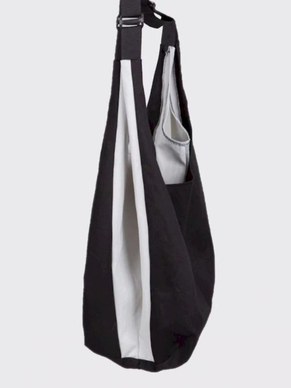 Large Patchwork Canvas Shoulder Bag