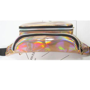 Reflective Laser Pocket Women Messenger Bags Multicolor Waist Bags