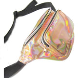 Reflective Laser Pocket Women Messenger Bags Multicolor Waist Bags