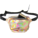 Reflective Laser Pocket Women Messenger Bags Multicolor Waist Bags