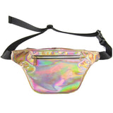 Reflective Laser Pocket Women Messenger Bags Multicolor Waist Bags