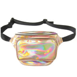 Reflective Laser Pocket Women Messenger Bags Multicolor Waist Bags