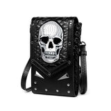 Women's Skull Punk Messenger Bag Outdoor
