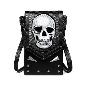 Women's Skull Punk Messenger Bag Outdoor