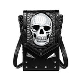 Women's Skull Punk Messenger Bag Outdoor