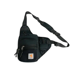 Men's Green Tactical Crossbody Chest Bag Hip Hop Style