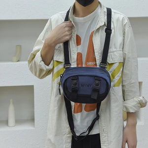 Hip-Hop Men Chest Bag Outdoor Style Tactical Vest Waist Bags