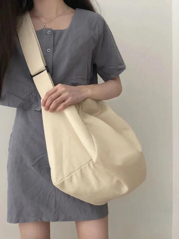 Canvas Tote Bag Women Shopper Large Capacity Crossbody Bags Female Handbags
