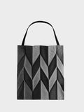 Foufurieux Geometric Pleated Canvas Shoulder Bag for Women