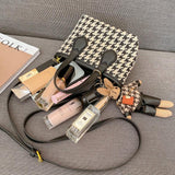 Houndstooth Large Capacity Handbag