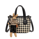 Houndstooth Large Capacity Handbag