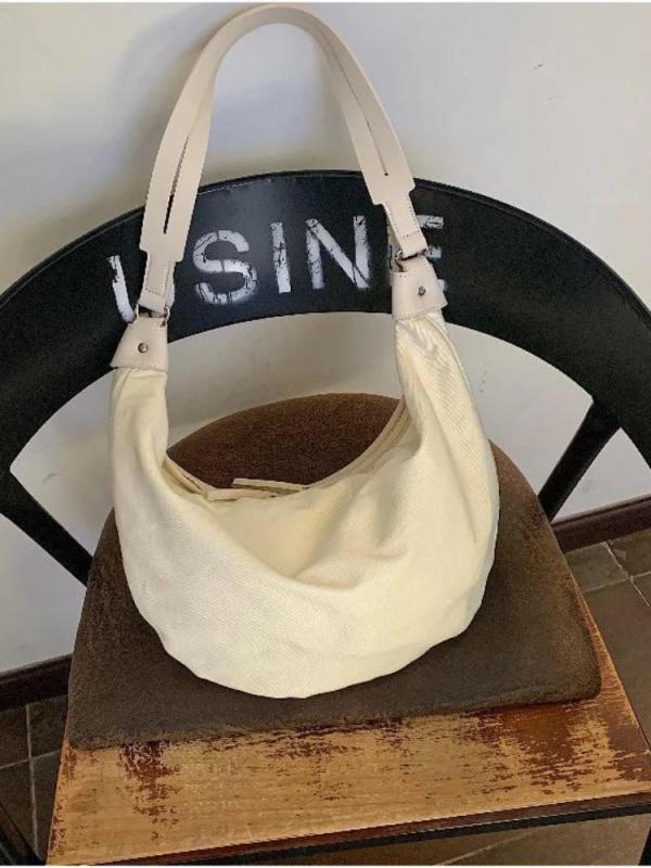 Casual Women Bags Canvas Dumpling Bag Single Shoulder Large Capacity Fanny Pack