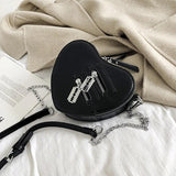 Gothic Heart Blade Crossbody Bag
