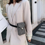 Phone Waist Bag Crossbody Diamond Small Side Bags for Ladies
