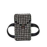 Phone Waist Bag Crossbody Diamond Small Side Bags for Ladies