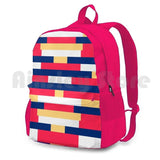 Sunset Stripes Pattern Outdoor Hiking Backpack