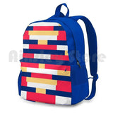 Sunset Stripes Pattern Outdoor Hiking Backpack