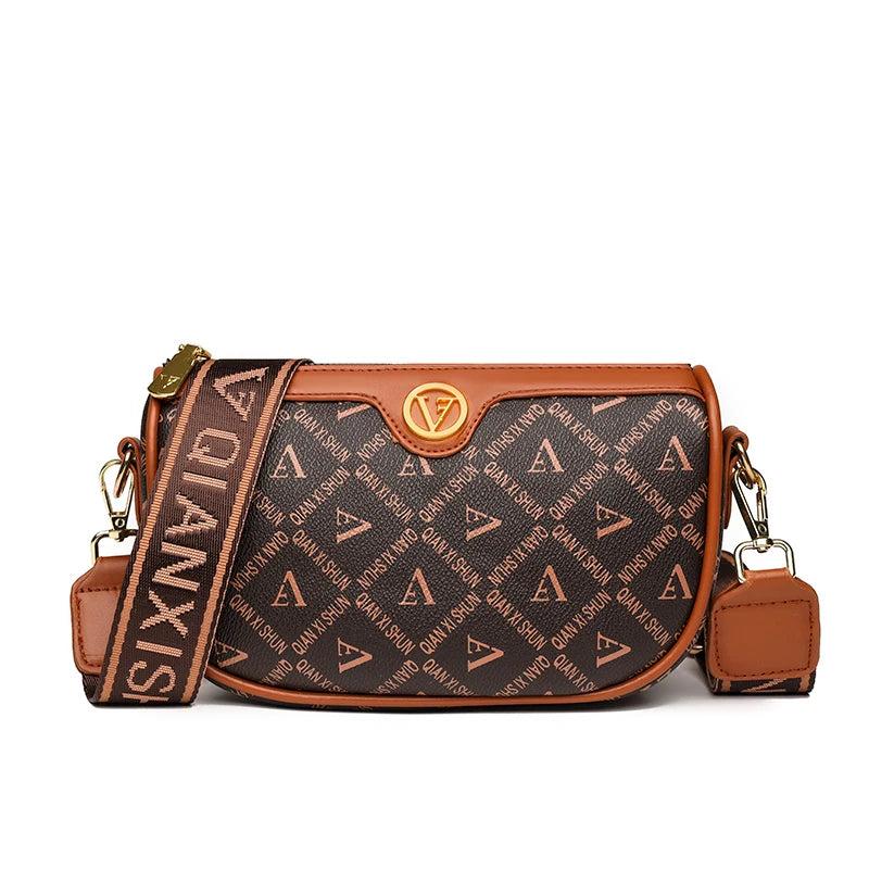 Women's Leather Bag Waist Bag Versatile Waterproof Shoulder Messenger Bag