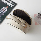 Women Circular Messenger Bag PU Leather Crossbody Bag Female Shoulder Bag
