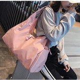 Waterproof Yoga Mat Bag Gym Fitness Sports Travel Handbag with Shoes Compartment