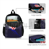 Croatia Flag And Map Croatian Pride Outdoor Hiking Backpack Waterproof