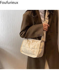 Foufurieux Women Shoulder Bag Quilted Crossbody Rhombus Handbag Tote
