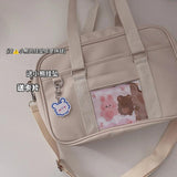 Girl Uniform Bag Japanese PU Commuter Messenger Bags