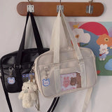 Girl Uniform Bag Japanese PU Commuter Messenger Bags