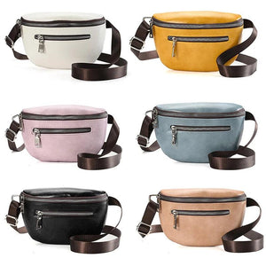 Women's PU Leather Fanny Pack Waist Bag Handbag