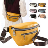 Women's PU Leather Fanny Pack Waist Bag Handbag