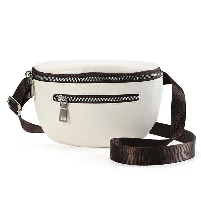 Women's PU Leather Fanny Pack Waist Bag Handbag