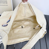 Canvas Teenager Shoulder Bag Women's Messenger Large Ladies Casual Travel Handba