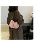 Foufurieux Winter Plush Ladies Shoulder Bag Y2k Trends Women Bag