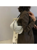 Foufurieux Winter Plush Ladies Shoulder Bag Y2k Trends Women Bag