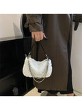 Foufurieux Winter Plush Ladies Shoulder Bag Y2k Trends Women Bag