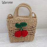 Lady Boho Summer Bags Cherry Messenger Wallet Travel Shoulder Portable Ha