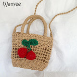 Lady Boho Summer Bags Cherry Messenger Wallet Travel Shoulder Portable Ha