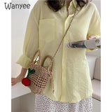 Lady Boho Summer Bags Cherry Messenger Wallet Travel Shoulder Portable Ha