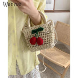 Lady Boho Summer Bags Cherry Messenger Wallet Travel Shoulder Portable Ha